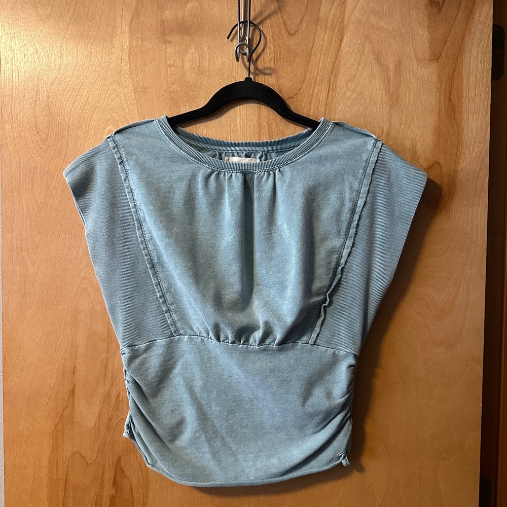 Gilded Intent Light Blue Blouse